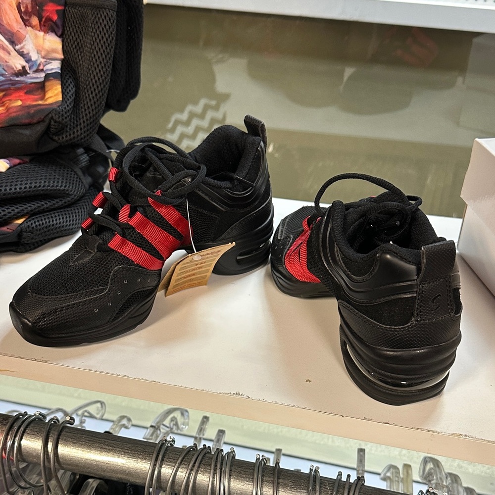 Black and Red Teaching Shoes